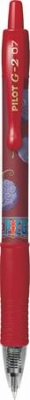 Zseléstoll, 0,32 mm, nyomógombos, PILOT "G-2 One Piece", piros