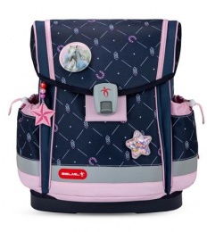 Iskolatáska, mágneszárral, BELMIL "Classy Plus Midnight Gallop", lópatkó